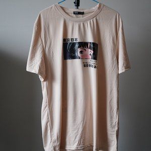 Oversized Japanese Graphic T-Shirt